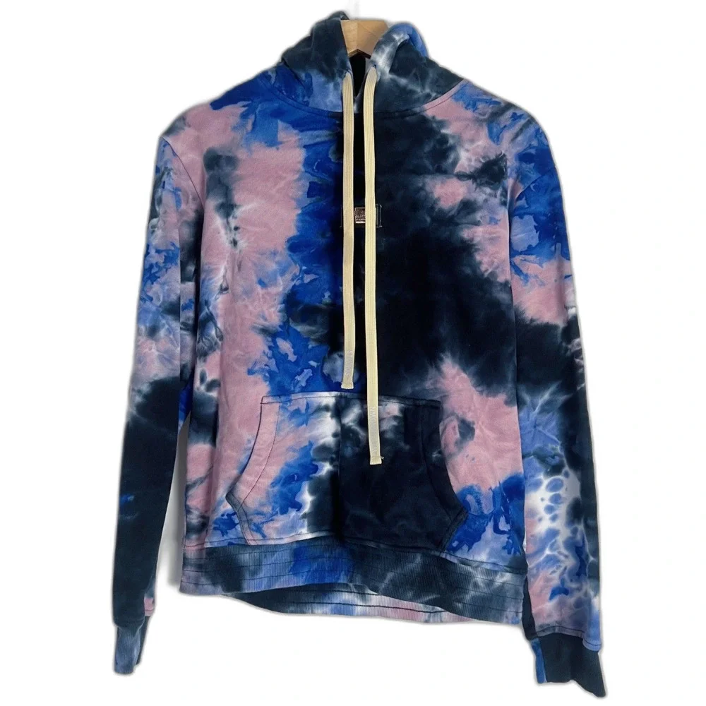 Well Known Studios Houston Tie Dye Pullover Hoodie Sweatshirt Men's Size L